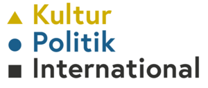 Logo der Veranstaltungsreihe "Kultur Politik International"