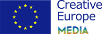 Logo EU Sternenbanner mit Schriftzug Creative Europe MEDIA